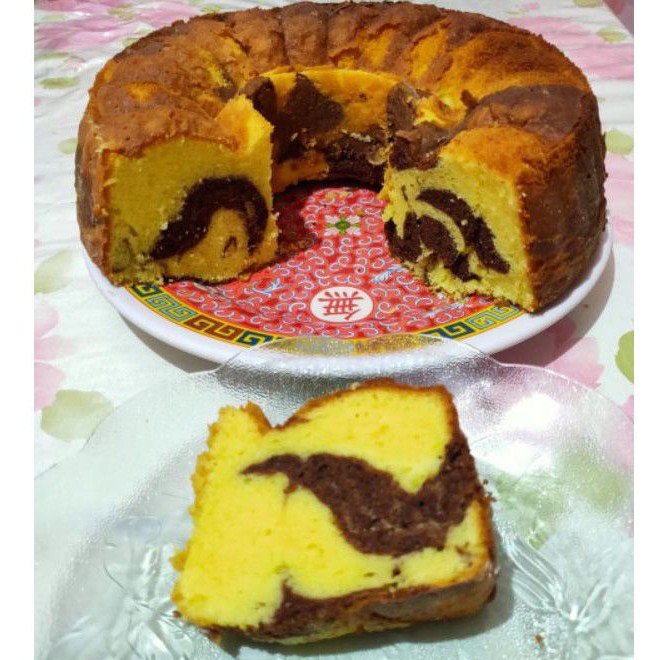 

PREMIUM BOLU MARMER JADUL HOMEMADE / MARMER CAKE / MARBLE CAKE / KUE MARMER