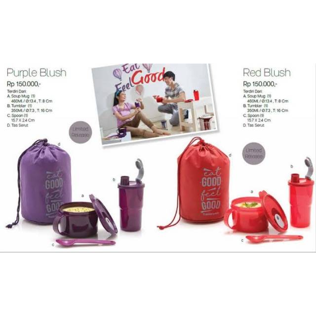 Purple Blush and Red Blush set