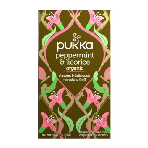 Pukka Peppermint & Licorice Organic Herbal Tea 20 x 1.5 Gram