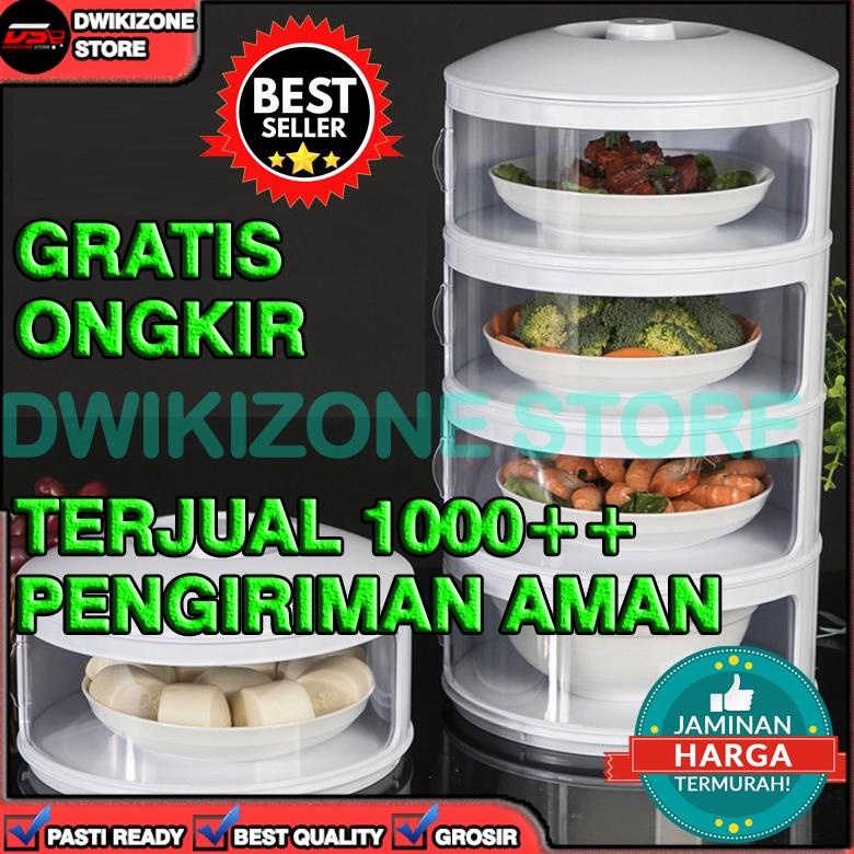[TERMURAH] RAK SUSUN 4 TINGKAT TUDUNG SAJI RAK MAKANAN FOOD COVER MAKAN PENUTUP TERMURAH ,,.,  ,  , 