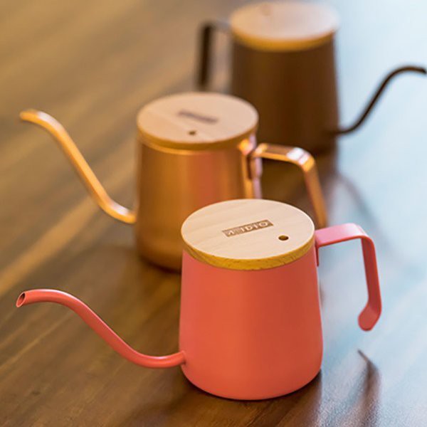 A-IDIO - Drip Coffee Kettle 240ml Macaron Series (Pink) | Teko Kopi-2