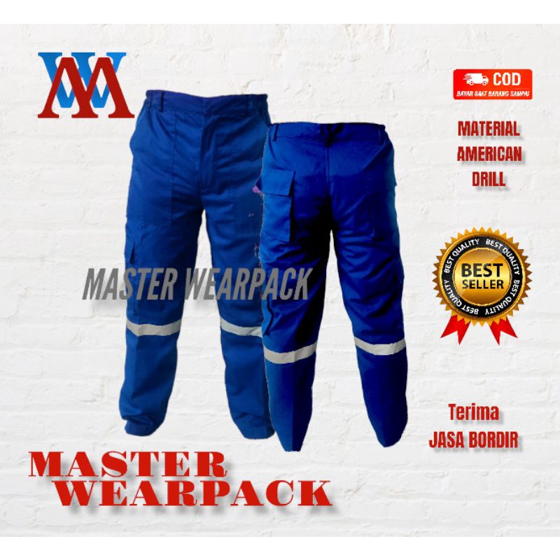 Celana Safety Warna BIRU BENHUR