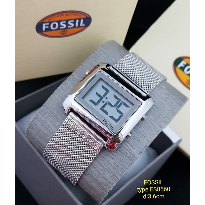 GRATIS ONGKIR | COD | Jam Tangan Cewek ES8560 rantai pasir digital d:3.6cm include box