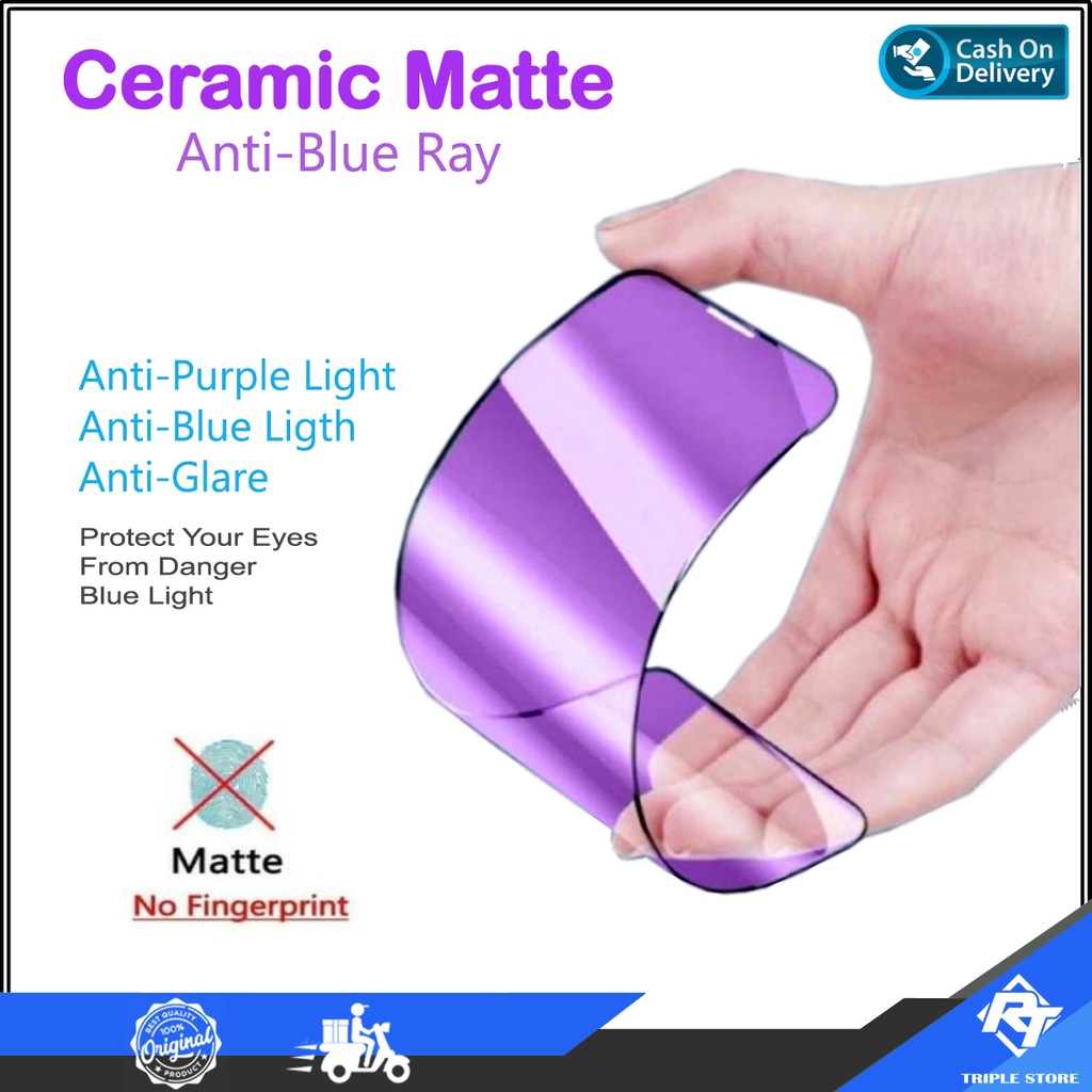 Anti Gores Ceramic Matte Anti Blue Light Anti Glare Anti Minyak Xiaomi Redmi 15C 14C 13x 13 4G 13C 1