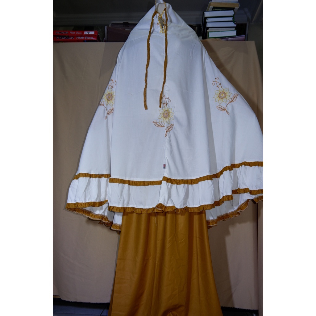 mukena alief. mukena santri gontor. imamah gontor putri