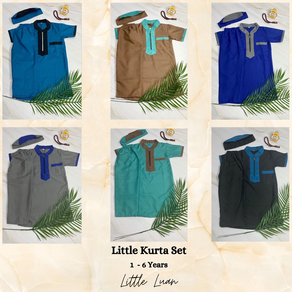 Little Kurta Set - Baju Koko Anak Kurta Set Premium