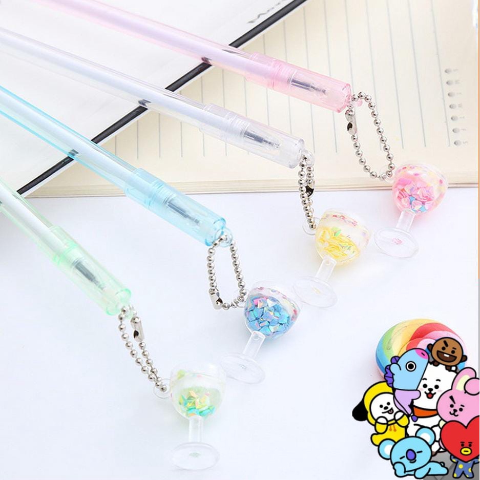 

Pulpen Gantungan Gelas Pulpen Gelas Pen Karakter Minuman Cangkir Pena Gel Bolpen Unik Alat tulis kantor Gel karakter