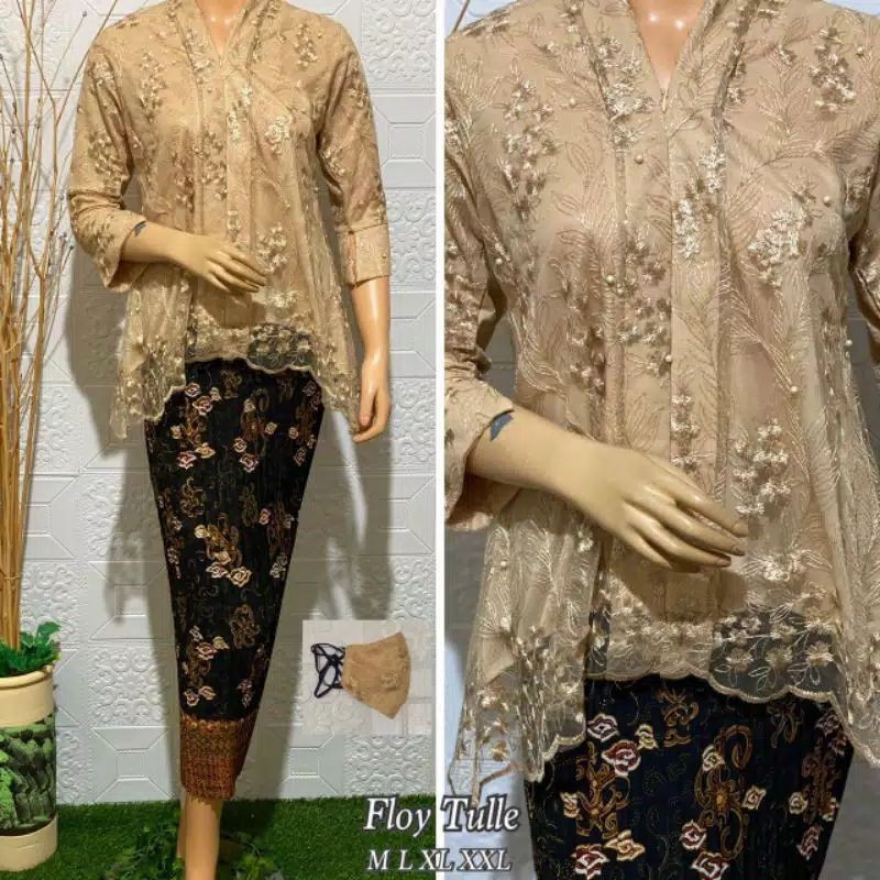 NEW SETELAN KEBAYA FLOY TILLE/KEBAYA MURAH/KEBAYA PESTA/KEBAYA TUNANGAN