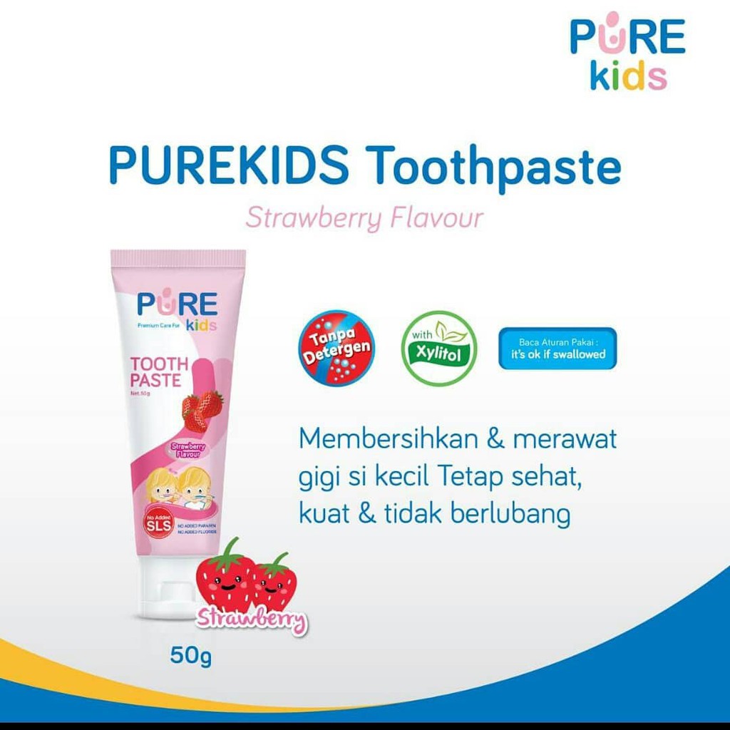 PureBB / Purekids toothpaste 50g / odol / pasta gigi bayi