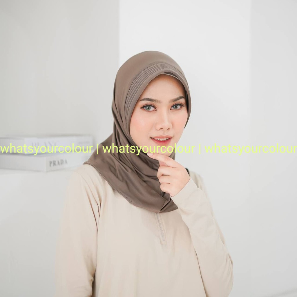 Kerudung Olahraga [frappucinno] Bergo sport / hijab sport-frappucinno
