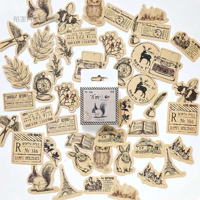 

STICKER STATIONERY motif VINTAGE AESTHETIC