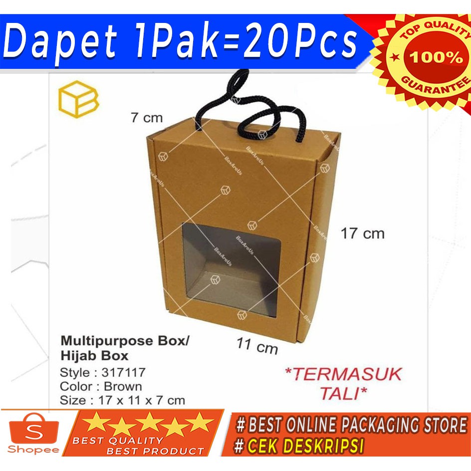 

317117 | Box, Kotak, Packaging, Kemasan Mika, Dus, Gift Box (20pcs)