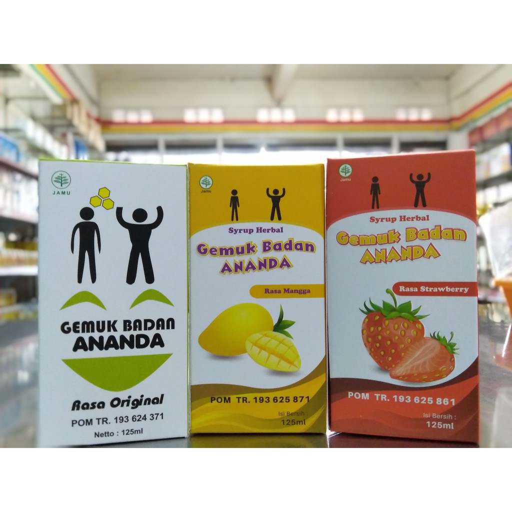 MADU GEMUK ANAK ANANDA ALL Varian Rasa Original Mangga dan Strowberry MADU Penggemuk Badan Anak 175gr