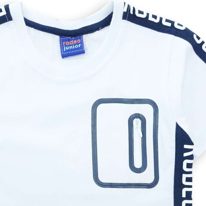 LAKI-LAKI-ANAK-KEMEJA- RJ BOY - KAOS ANAK LAKI-LAKI - SUPRISING MONTH - PUTIH, 6-7 TAHUN -KEMEJA-