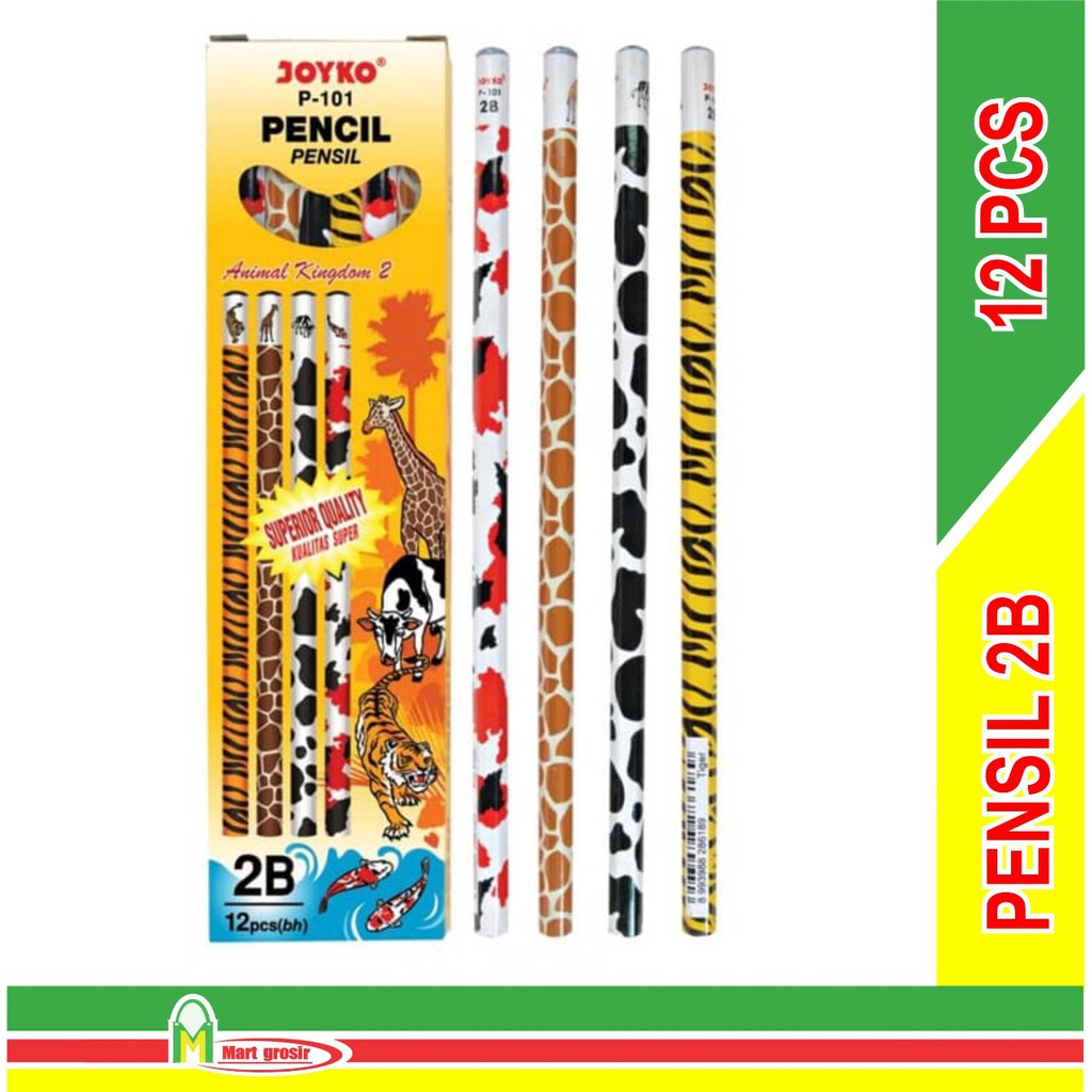 PENSIL MOTIF BINATANG / PENCIL/ PENSIL 2B JOKYO  P-101