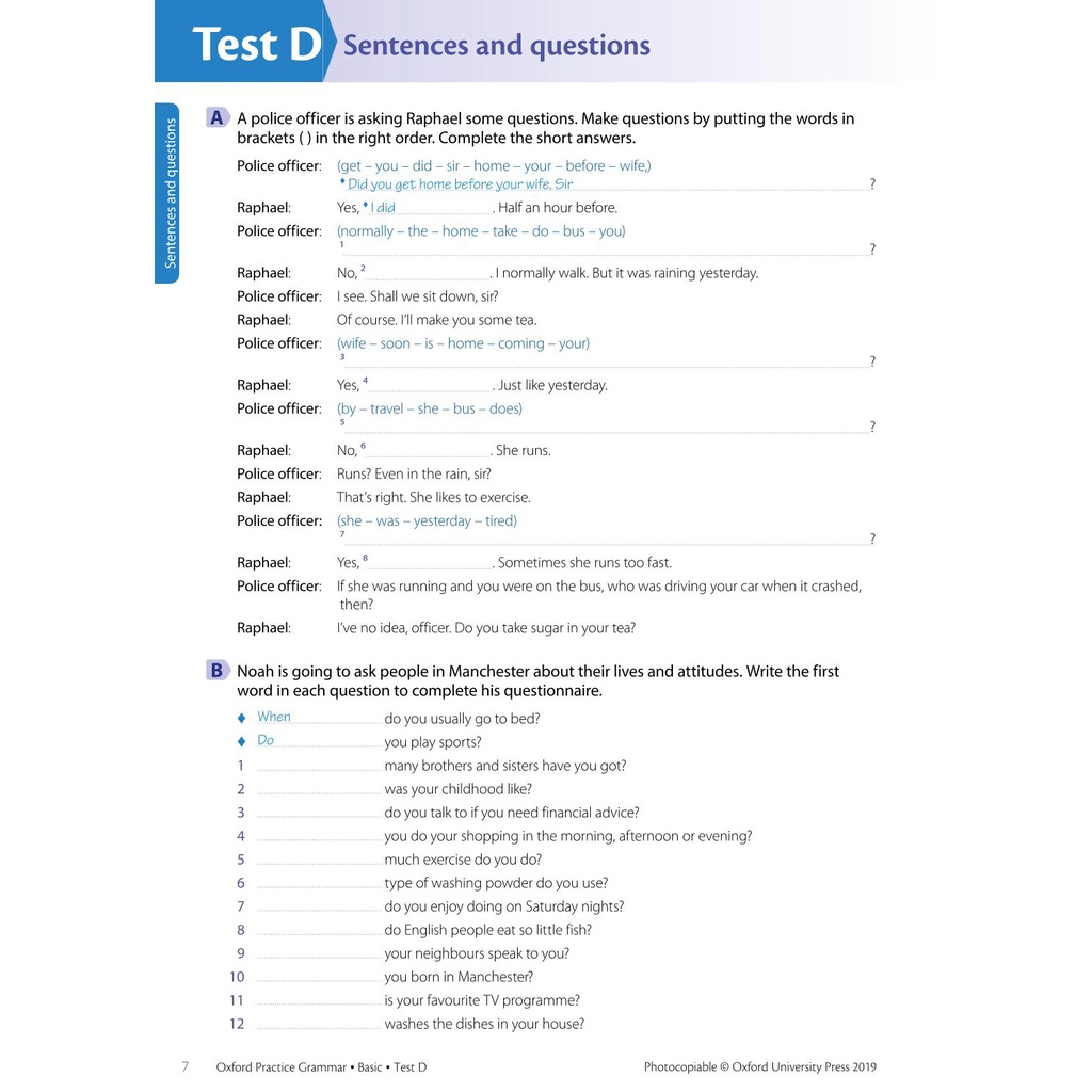 【OXFORD PRACTICE GRAMMAR – BASIC, INTERMEDIATE, ADVANCED TESTS】TATA BAHASA PRAKTIK OXFORD - TES LEVEL DASAR, MENENGAH, LANJUTAN │ BUKU TES KEMAMPUAN BAHASA INGGRIS (ENGLISH) + KUNCI JAWABAN JILID LENGKAP 1 - 3-1
