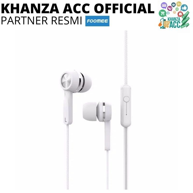 KHANZAACC Headset Foomee QA41 Wired earphone in-ear electroplating piece