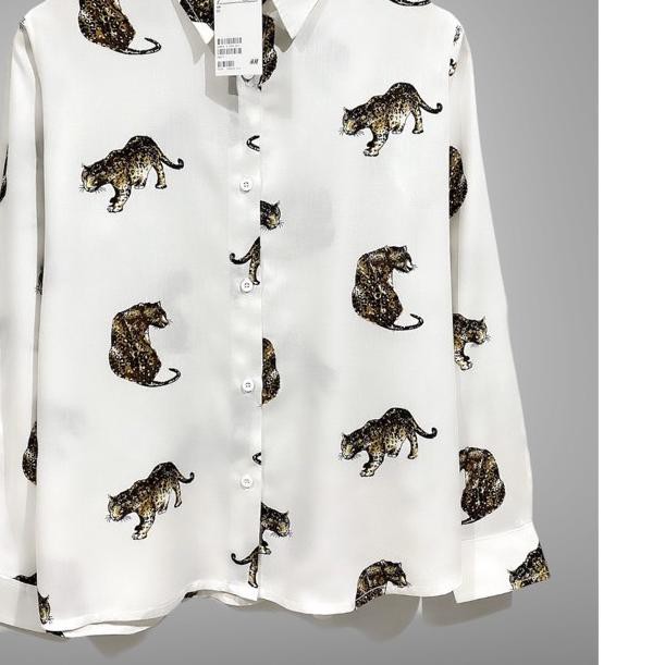 

♢ Kemeja leopard seris 2 free paperbag ➸