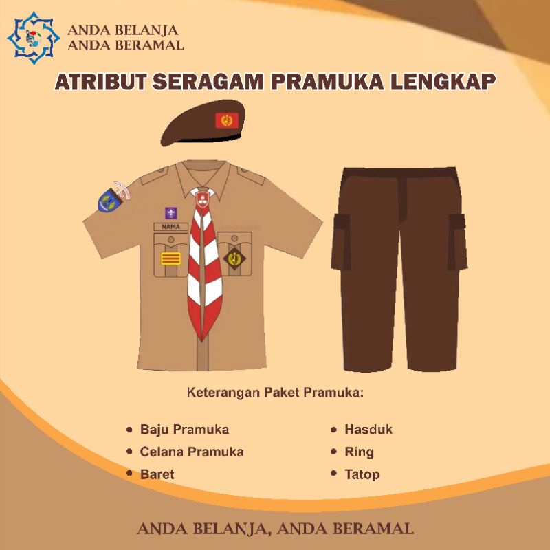 SERAGAM PRAMUKA LENGKAP