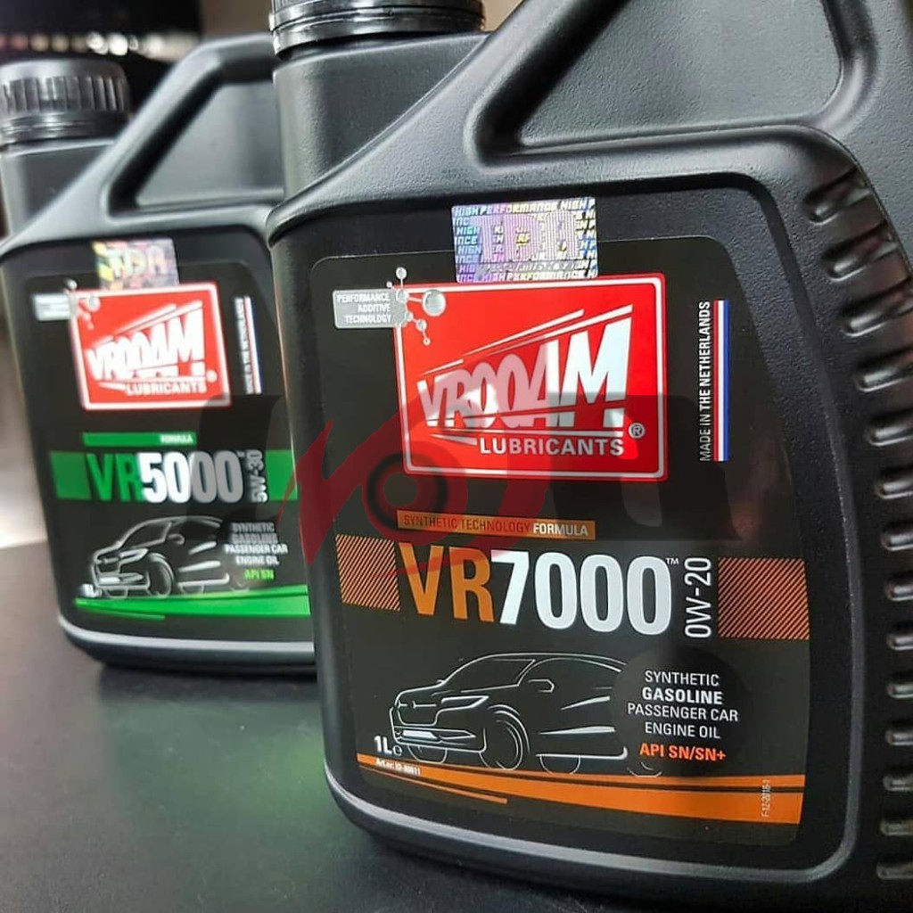 Oli Mobil Vrooam TDR VR7000 Car Engine Oil SAE 0W20 1 Liter API SN Full Synthetic