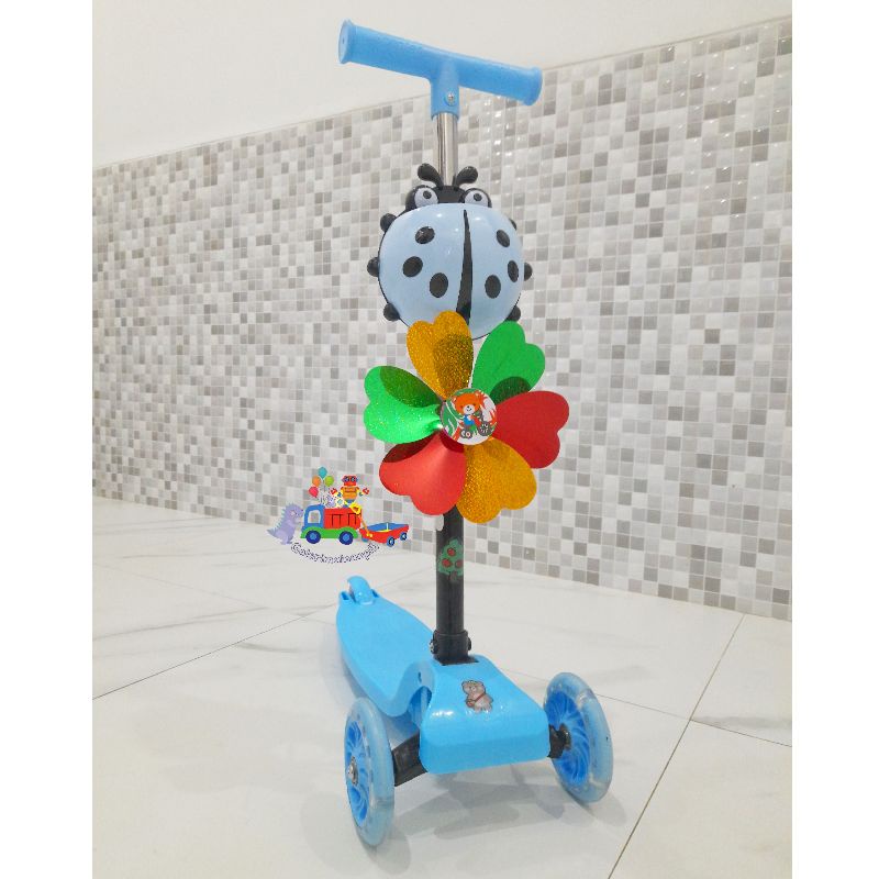 READY SKUTER SKOOTER Skuter Kumbang Anak Mainan Otopet Scooter Anak Otoped LED