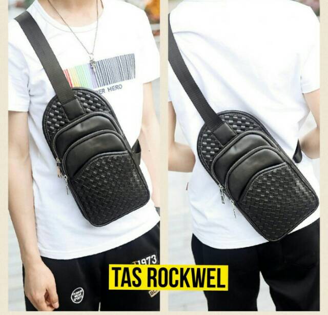 [IMPORT] Tas Selempang Impor Anyam ROCKWELL (Ada 4 Sab) FEB5