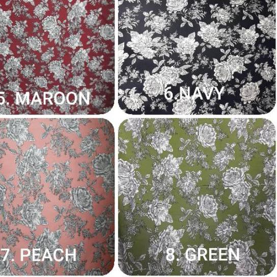 Kain Rayon Printing Rayon Motif Premium Harga Per 1 Meter Terbaru Shopee Indonesia