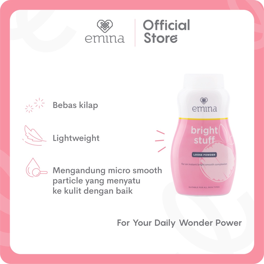 Emina Bright Stuff Loose Powder 55 g - Bedak Tabur