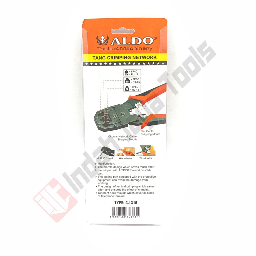 ALDO CJ-315 Tang Crimping Network - Tang Krimping RJ-11 RJ-12 RJ-45