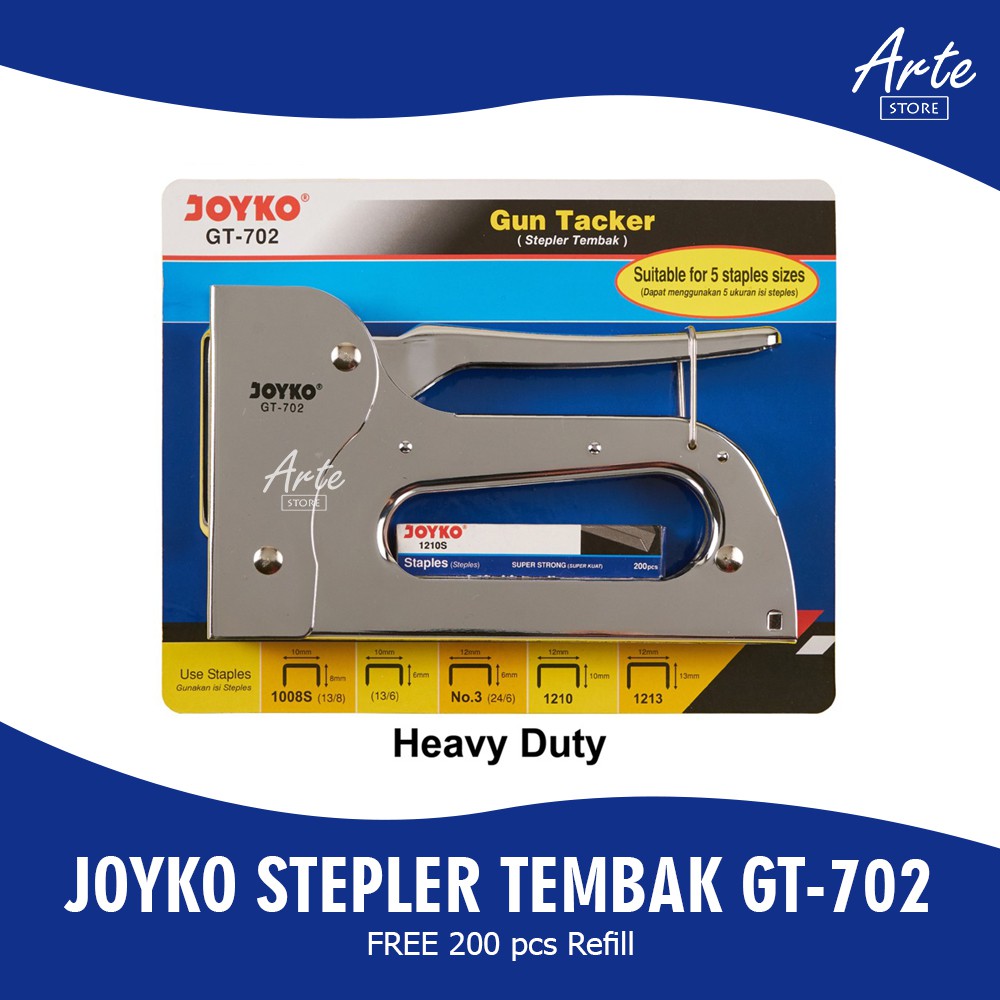 

Stepler Tembak - Joyko Gun Tacker GT-702