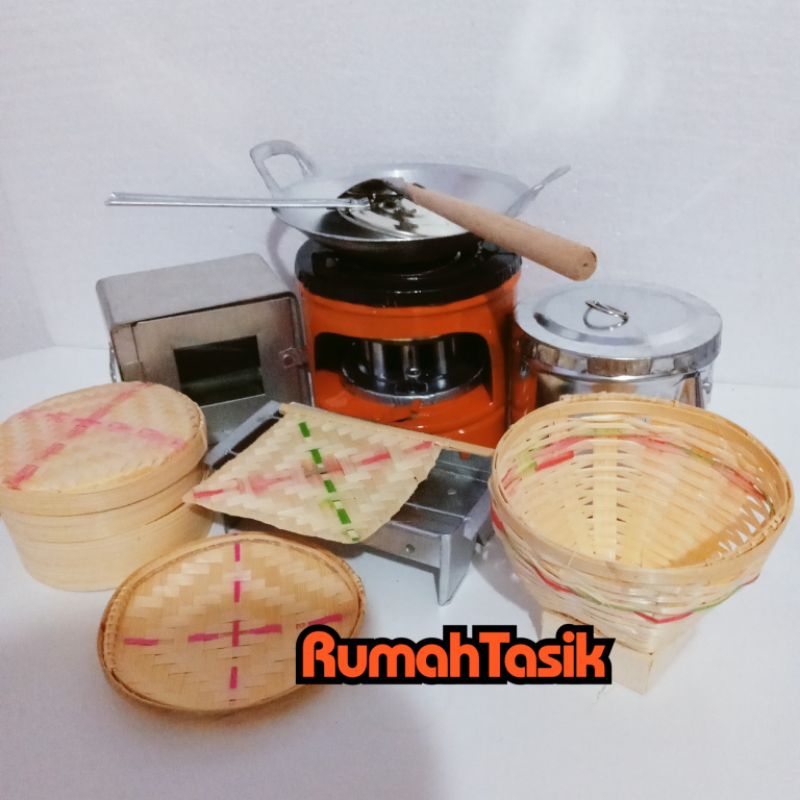 Rumah Tasik Set Kompor Mini Mainan Masak Masakan Anak Paket Anak Hebat