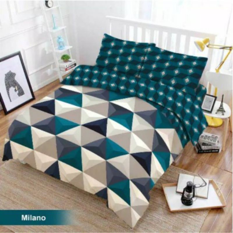 Bed Cover Vito Motif Terbaru Microtex Katun Disperse 180x200