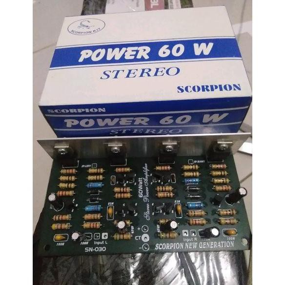 Kit Power Amplifier 60Watt Stereo Mhlelek99 Ayo Beli