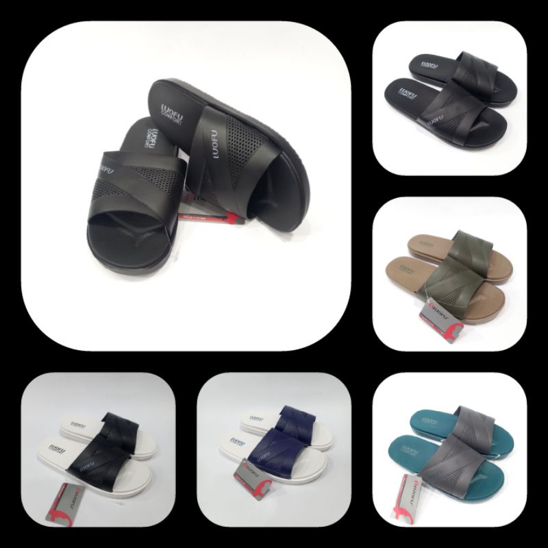 sandal selop laki laki luofu E.6208 new model