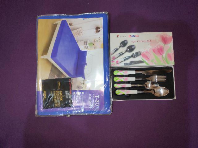 Home-klik Golden Leaf Kintakun Sprei Uk. 180x200 Jordan + Free Sendok Set