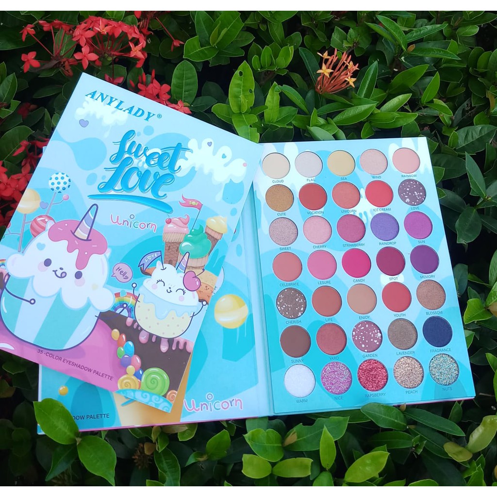 ANY LADY  SWEET LOVE UNICORN 35 COLOR EYESHADOW PALETTE