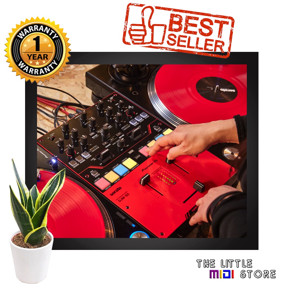 DJM-S5 Scratch-style 2-channel DJ mixer Gloss Red | DJMS5 DJM S5 Mixer Batle Mixer DJ Serato