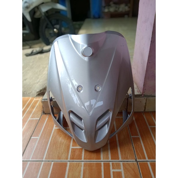 Tameng dasi depan Mio sporty lama silver