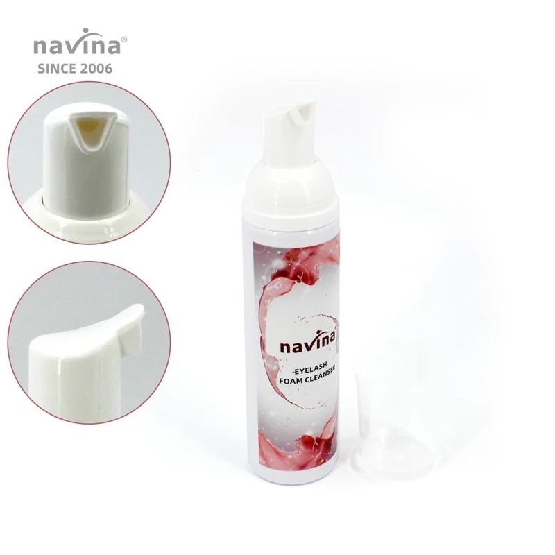 Navina Eyelash Cleaner Mousse Lash Shampoo 100ml For Eyelash Extansion