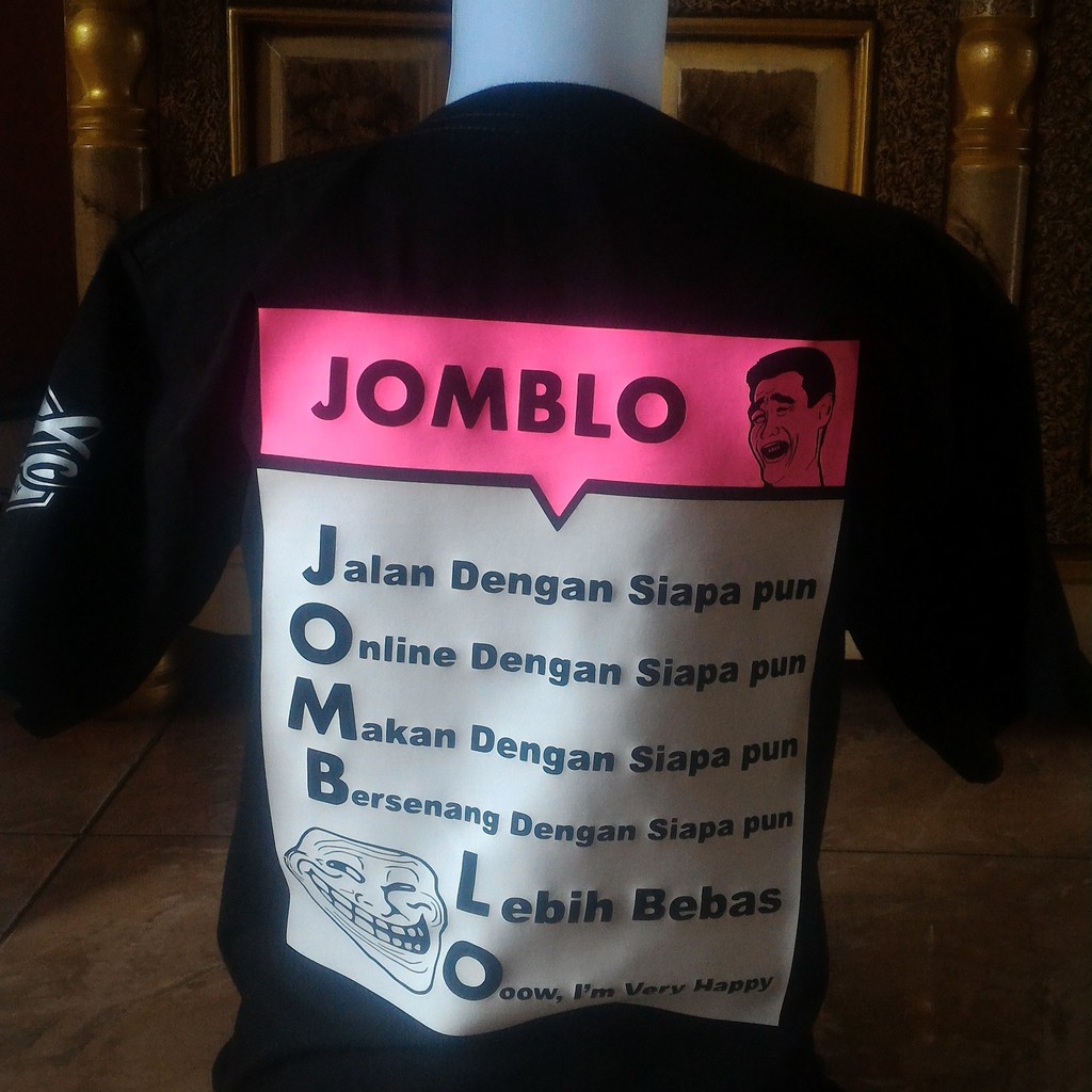 Kaos Typography Kata Kata Lucu Single Shopee Indonesia