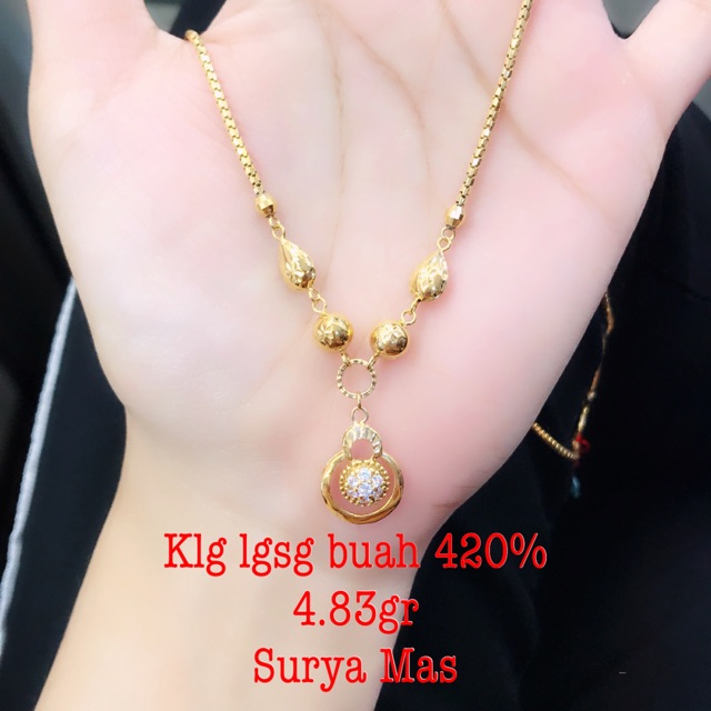 Kalung langsung buah emas 420%