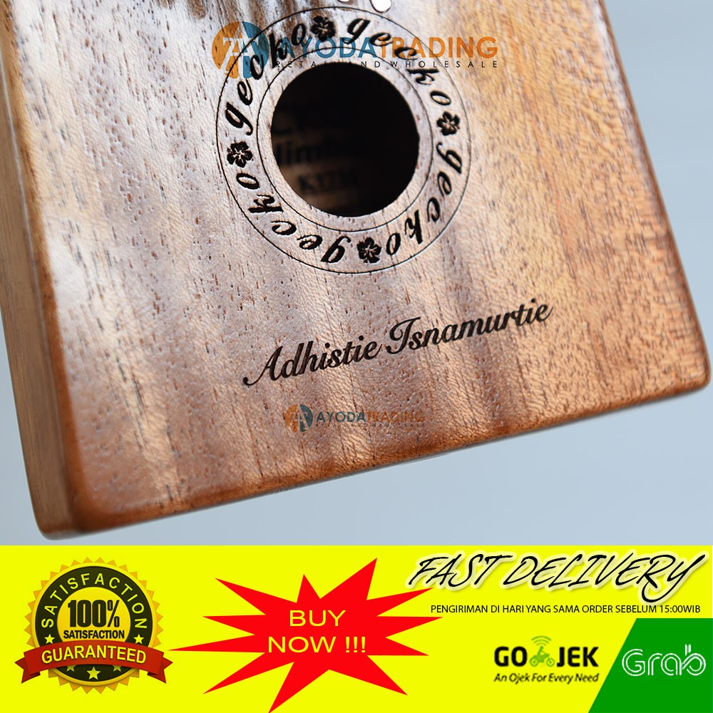 Custom Grafir Kalimba Ukir Tulis Nama Gambar