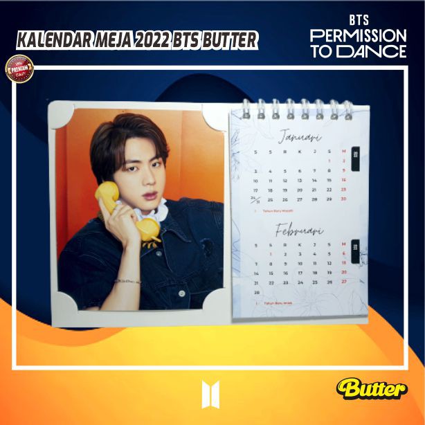 KALENDAR MEJA /DUDUK 2023 BTS BUTTER