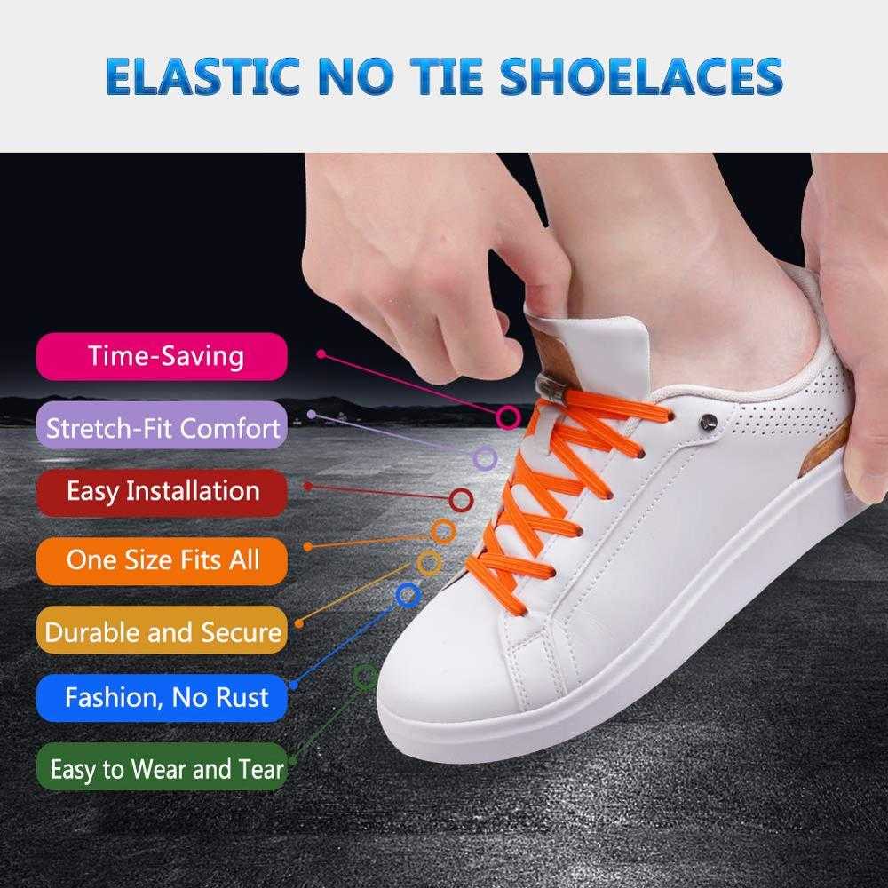 Tali Sepatu Magnet Magnetic Lazy Lace No Tie Shoelaces 1Pair-T9