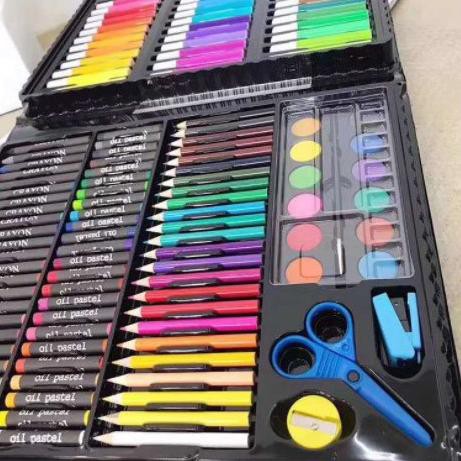 

৳ Crayon krayon / oil pastel Crayon Set / Art Set / Peralatan Gambar Lukis isi 150 Alat Lukis Cat Wa