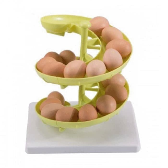 VOM DMR Spiral Egg Holder Multifunctional Tempat Telur dan Buah Multifungsi 0588