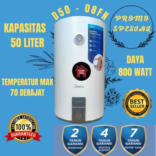 MIDEA WATER HEATER MIDEA D50 08FN / D50-08FN GARANSI RESMI