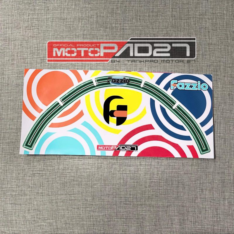 motopad27 stiker Timbul resin cover lampu depan Yamaha FAZZIO (Bisa COD)