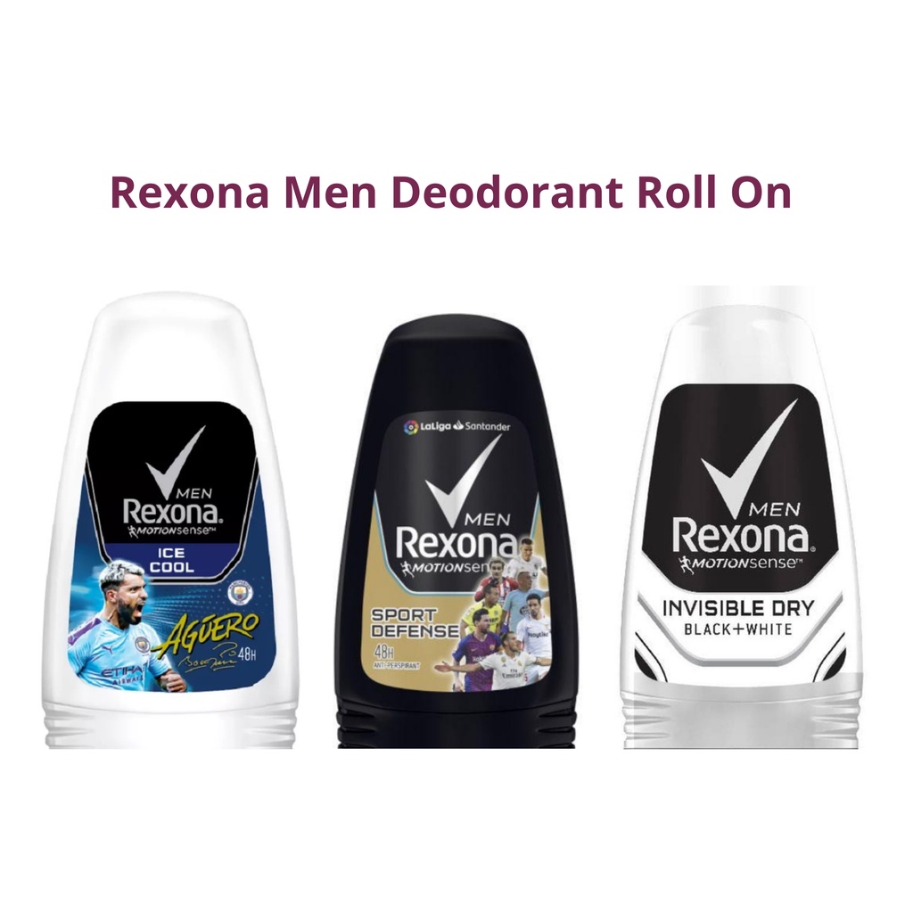 Rexona Deodorant Men Roll On Men Ice Cool / Sport Defense / Invisible Dry 45ml 45 ml