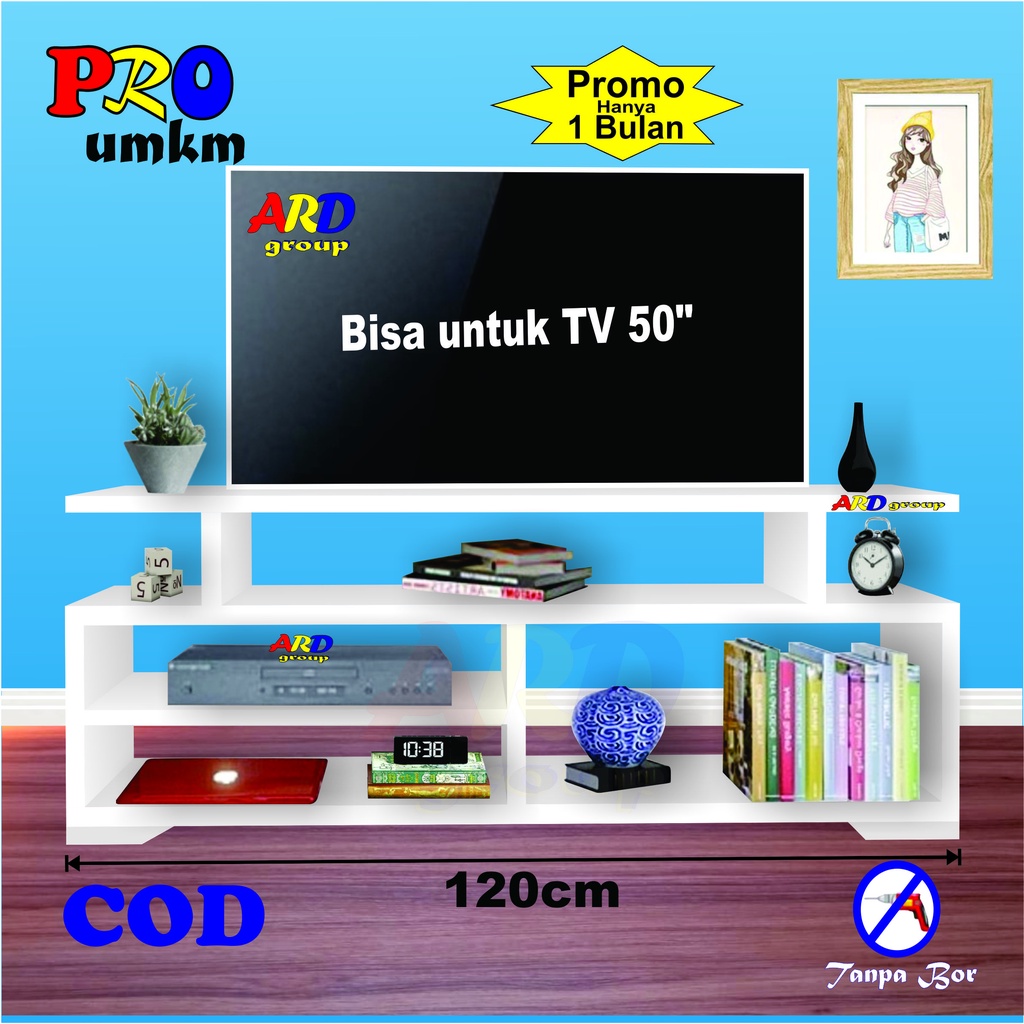 Jual Rtv 022 Rak Meja Tv Minimalis Susun Modern Serbaguna Murah